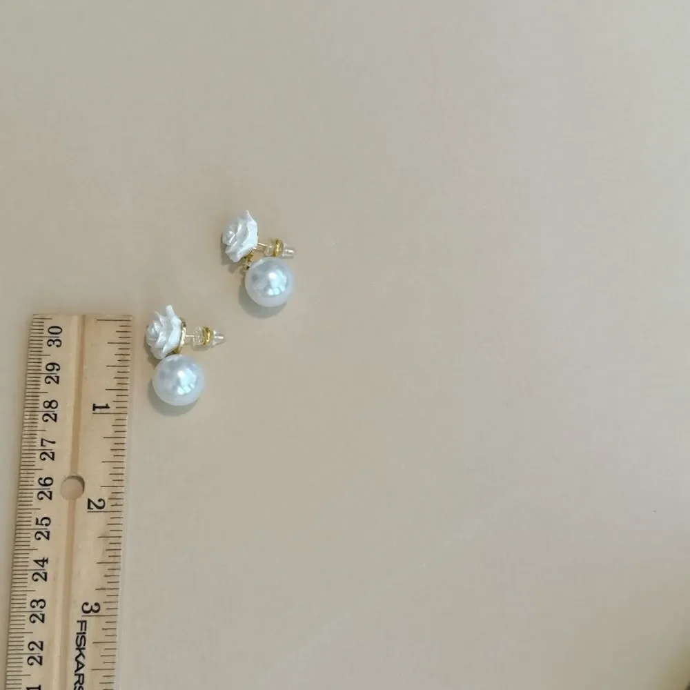 Pearl drop earrings M835